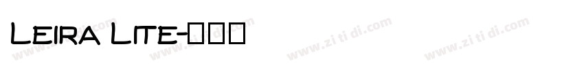 Leira Lite字体转换